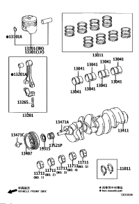 1301150160-RING SET, PISTON