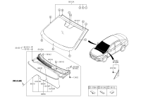 86110B3000-GLASS ASSY-W/SHLD