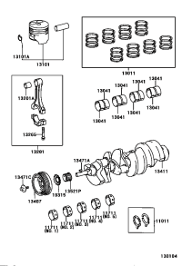 1170150041D5-BEARING, CRANKSHAFT