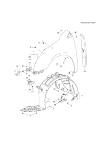 23451888-Patch, r. fr. wheelhouse (incl. 7)