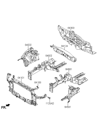 64101B5000-CARRIER ASSY-FR END MODULE