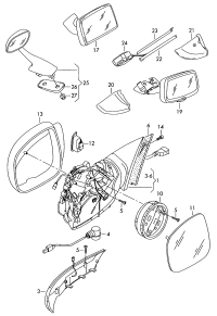 7L0857594-Cable guide upr rh