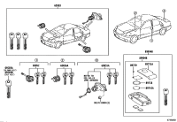 690560N010-CYLINDER & KEY SET, GLOVE COMPARTMENT LOCK