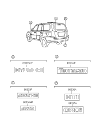 86310H1020-EMBLEM-GDI 4WD(BADGE)