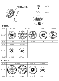 529602C600-CAP ASSY-WHEEL HUB