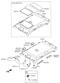 8520203000LX-VISOR ASSY, LH