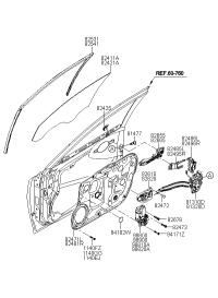 824213L010-GLASS-FR DR WINDOW RH