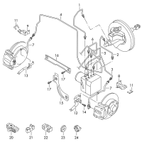 7N0614723-Tube-brake from hydraulic to hose