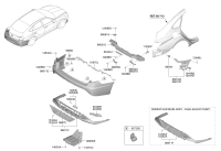91880L4020-Harness, rear bumper