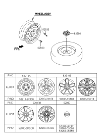 529102X000-WHEEL ASSY-STEEL