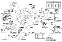 16031F0020-Pipe sub-assy, water inlet w/thermostat