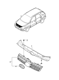 863501F030-GRILLE ASSY-RADIATOR