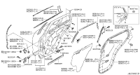 828171BA0A-TAPE-REAR DOOR SASH FRONT,LH