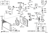 16572F2130-HOSE, RADIATOR, NO.2
