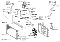 16261F2090-HOSE WATER BY-PASS NO.1