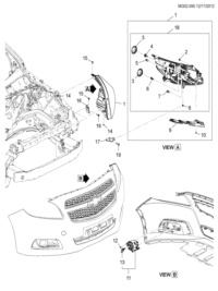 22831823-Head lamp (with turn signal lamp) (including 9-10,18)