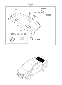 92710H2000-LENS-FOOT LAMP ASSIST