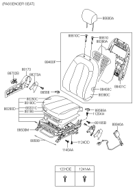 881500Q000-PAD ASSY-FRT SEAT CUSH DRIVER