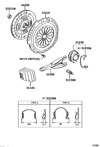 3123035061-BEARING ASSY, CLUTCH RELEASE