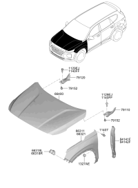 66311S3000-Panel-fender, lh