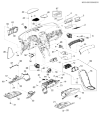 22855655-Tape, instrument panel finish center