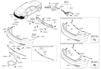 86610C3000-COVER-RR BUMPER