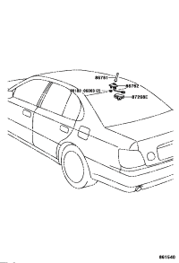 8676150051-ROD, TELEPHONE ANTENNA