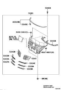 531010N020-GRILLE SUB-ASSY