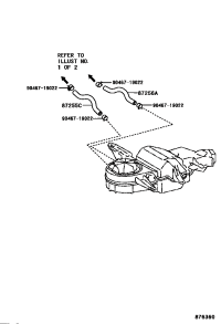 872456A090-HOSE, REAR HEATER WATER INLET, C