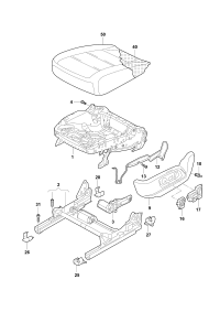 5ND881106D-Tray assy, seat (power adjustable)