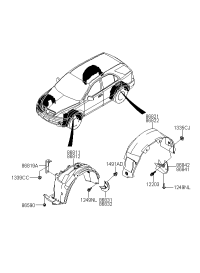 868113E510-GUARD ASSY-FR WHEEL LH