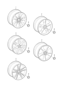 4M0601025C-Wheel rim: