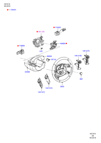 6G9T14A664AD-Contact assy-air bag