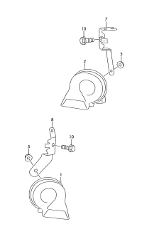 3AA951221B-HORN/LH