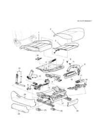 23245816-Brace, front seat cushion