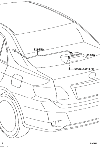 8100633010-LAMP SET, STOP CENTER