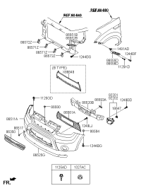 863502X000-GRILLE ASSY-RADIATOR