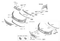 86351BU040-GRILLE, RADIATOR