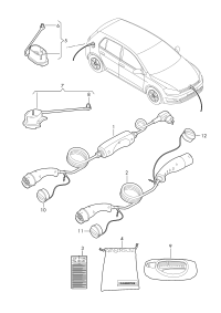 5G0971393B-Cover, for charger socket
