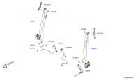 86842DF33A-BELT ASSY-BUCKLE,FRONT SEAT
