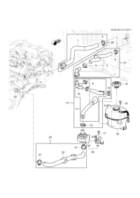 13592753-Heater water pump (CCC pump assy) (25s spare parts) (pump only)