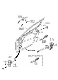 79380D1000-CHECKER ASSY-FR DOOR