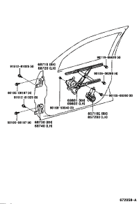 6871050040-HINGE ASSY FRONT DOOR UPPER RH