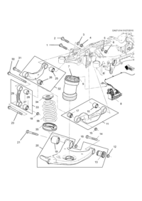 13239624-Bush (part of 30), rear suspension link