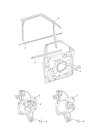 5JD837461-Window regulator without m