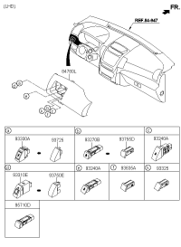 847802P120XCA-GARNISH ASSY-C/PAD CTR,LH
