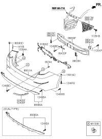 866114M500-COVER-RR BUMPER