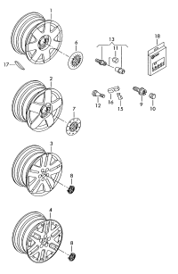 6QD601025C-Wheel rim-aluminium alloy