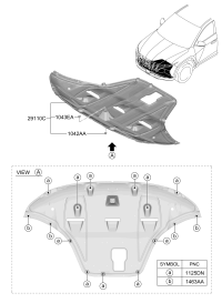 29110N8000-Pnl assy-under cover