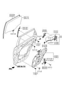 814102P000-LATCH ASSY-REAR DOOR,LH